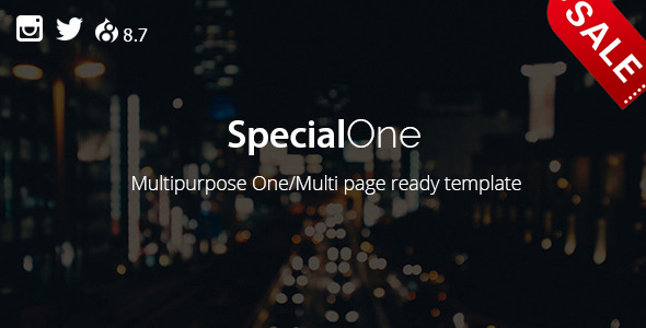 SpecialOne - uniwersalny motyw One / Multi Pages Ready Drupal 8.7