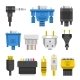 Wiring Connectors and Cables Audio or Video - GraphicRiver Item for Sale