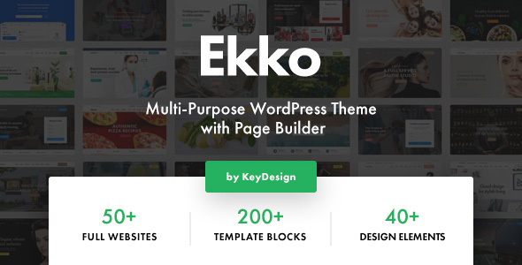 Ekko – Multi-Purpose WordPress Theme with Page Builder