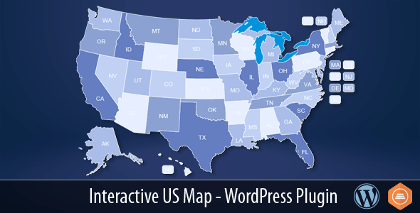 Interaktywna mapa USA - wtyczka WordPress