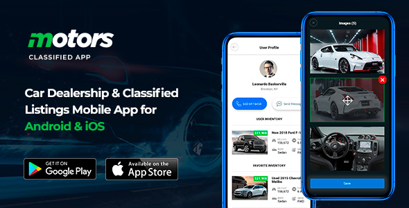 Motors - Car Dealership & Classified Listings Mobile App for Android & iOS