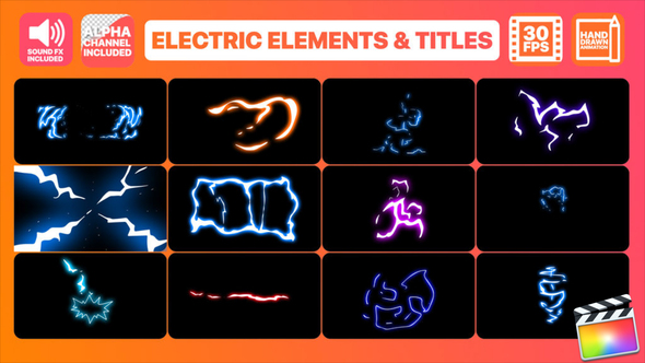 Flash FX Electric Elements Transitions And Titles | FCPX