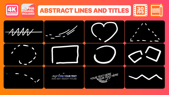 Abstract Lines And Titles | After Effects alt