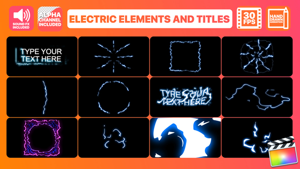 Electric Elements And Titles | FCPX alt