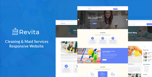 Revita – Cleaning Company Responsive Website