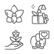 Orchids Line Icons - GraphicRiver Item for Sale