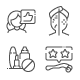 Microneedling Line Icons - GraphicRiver Item for Sale
