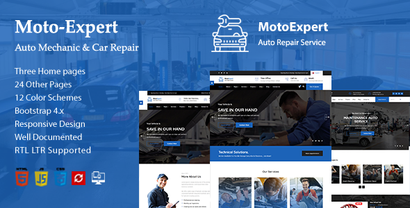 Moto Expert || Auto Mechanic & Car Repair HTML-5 Template + RTL Ready