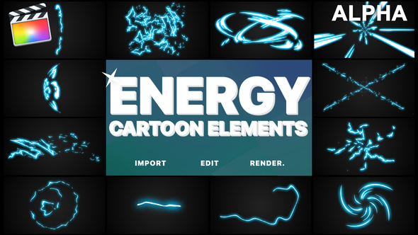 Cartoon Energy Elements | FCPX alt