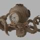 Steampunk octopus clock - 3DOcean Item for Sale