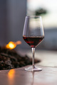 Glass of Red Wine and Fire Pit - PhotoDune Item for Sale