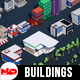 Low Poly City Buildings & Trees - 3DOcean Item for Sale