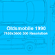 Oldsmobile 1990 Blueprints - 3DOcean Item for Sale