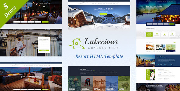 Lakecious: Resort and Hotel HTML Template