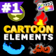 Cartoon Elements Pack | FCPX - VideoHive Item for Sale