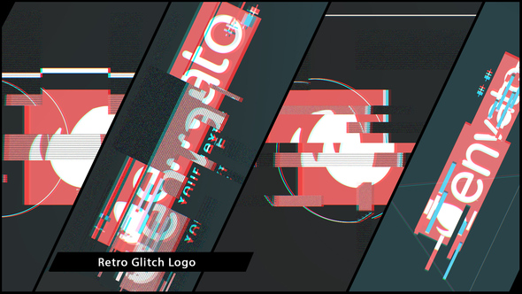 Retro Glitch Logo alt