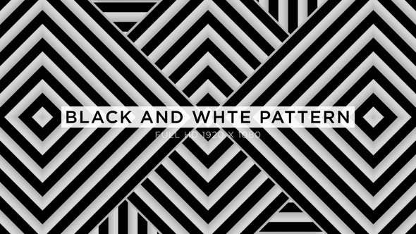 Black And White Pattern VJ Loops Background