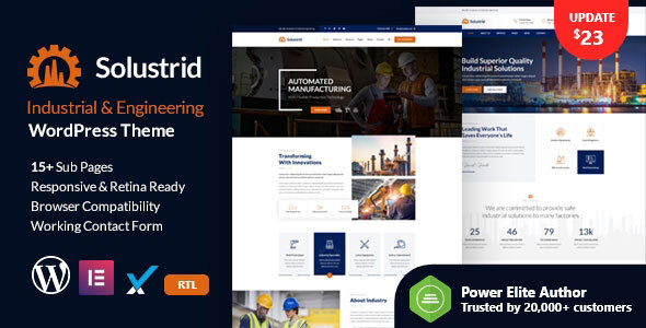 Solustrid - Factory & Industrial Business WordPress Theme