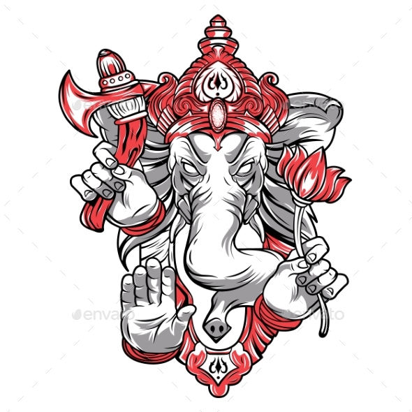 Ganesh Is a God The Head of an Elephant.