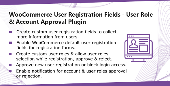 WooCommerce User Registration Plugin: Custom Fields, validate login & customer roles