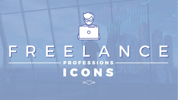 Freelance Professions Icons alt
