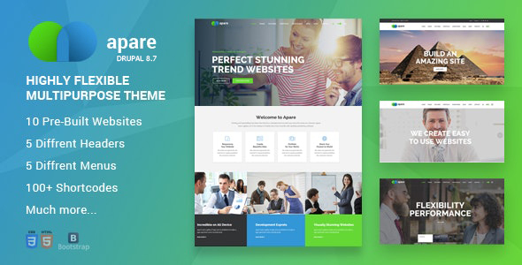 Apare - Responsive Multi-Purpose Drupal 8.7 Theme