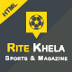 RiteKhela Sports & Magazine HTML Template - ThemeForest Item for Sale