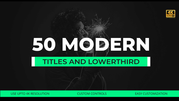 50 Modern Titles and Lower Thirds