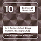 10 Art Deco Vintage Rings Pattern Backgrounds - 3DOcean Item for Sale