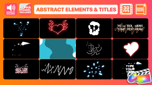 Flash FX Abstract Elements And Titles | FCPX alt