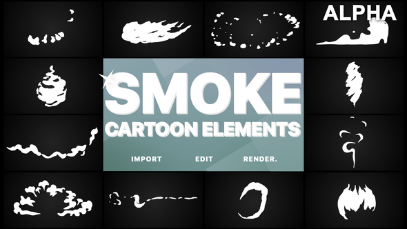 Flash FX Cartoon Smoke | Motion Graphics Pack