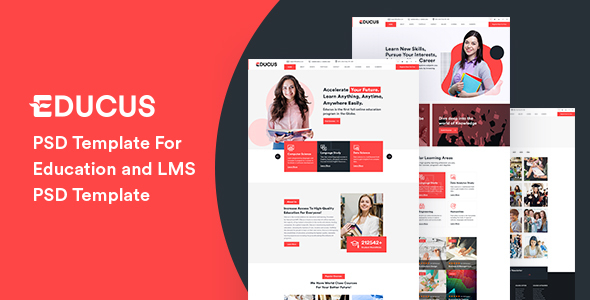 Educus - PSD Template for Education and LMS