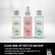 Clear 50ml Square PET Bottles Packaging Mockup - GraphicRiver Item for Sale