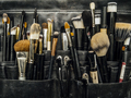 Bag of makeup brushes and apllicators - PhotoDune Item for Sale