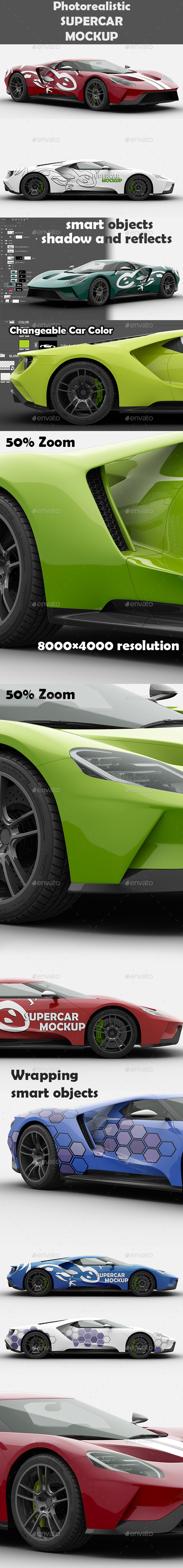 Supercar Ford GT Mock-Up