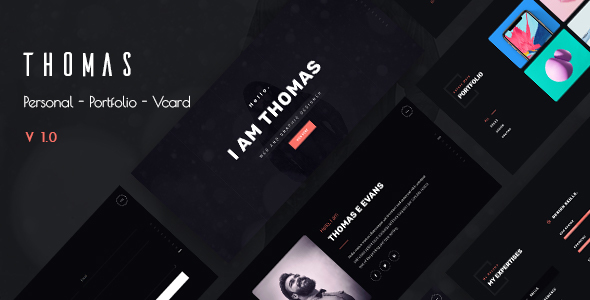 Thomas - Personal Portfolio and Vcard Template