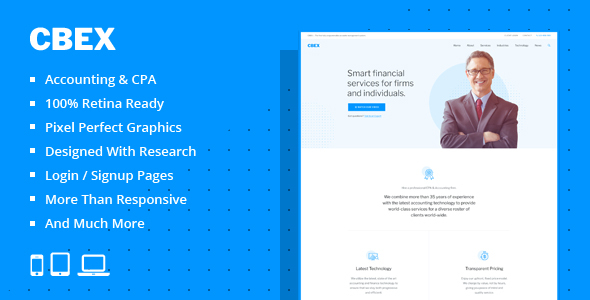 CBEX – Investment Consulting PSD Template