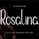 Hand Written Font - Rosalina - GraphicRiver Item for Sale