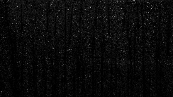 Rain Falling On Black Background