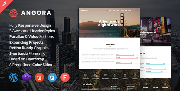 Angora - Responsive One Page Parallax WordPress Theme