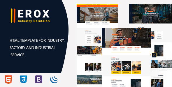 Erox - Industrial & Factory HTML5 Template