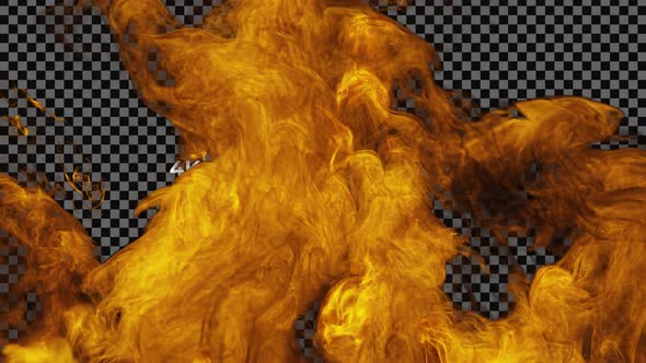 Fire Transition 5 - 4k Alpha Channel alt