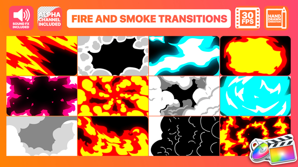 Fire And Smoke Transitions | FCPX alt