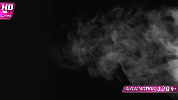 Steam Swirls And Moves Sideways