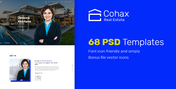 Cohax - Real Estate PSD Template