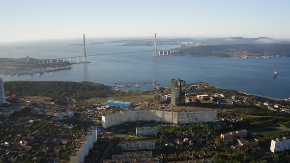 View of the Russian Bridge Across the Strait