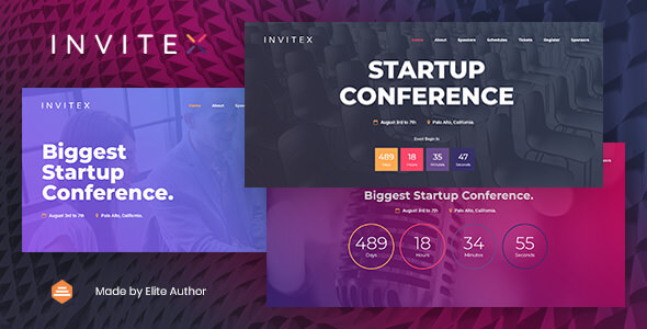 Invitex - Event and Conference Website Template