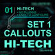 Callouts set 1 hi-tech - VideoHive Item for Sale