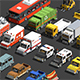 Voxel Vehicles Pack (24 Vehicles) - 3DOcean Item for Sale