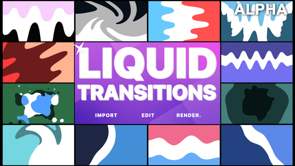 Liquid Transitions | Motion Graphics Pack alt
